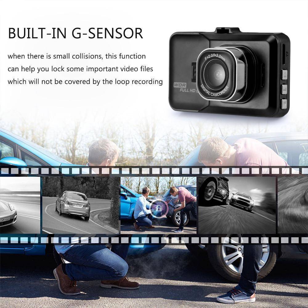 1080P Mini 3 inch Car DVR Camera 360 Rotation DashCam DVR Video Recorder Support Motion Detection/G-sensor