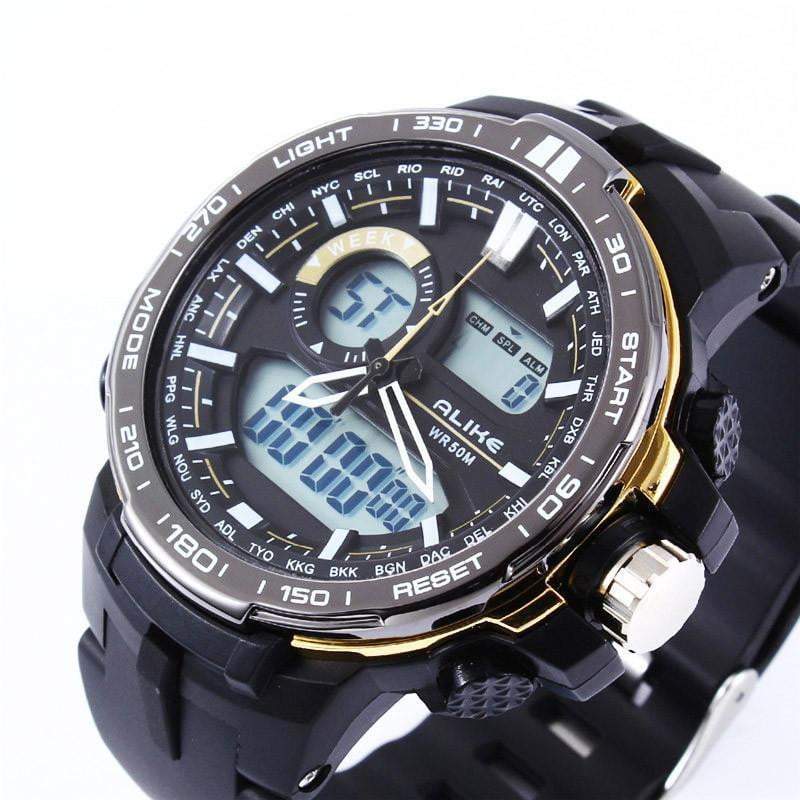 New Digital Watch Men Analog Sports Outdoor Quartz Wrist Military Watch
