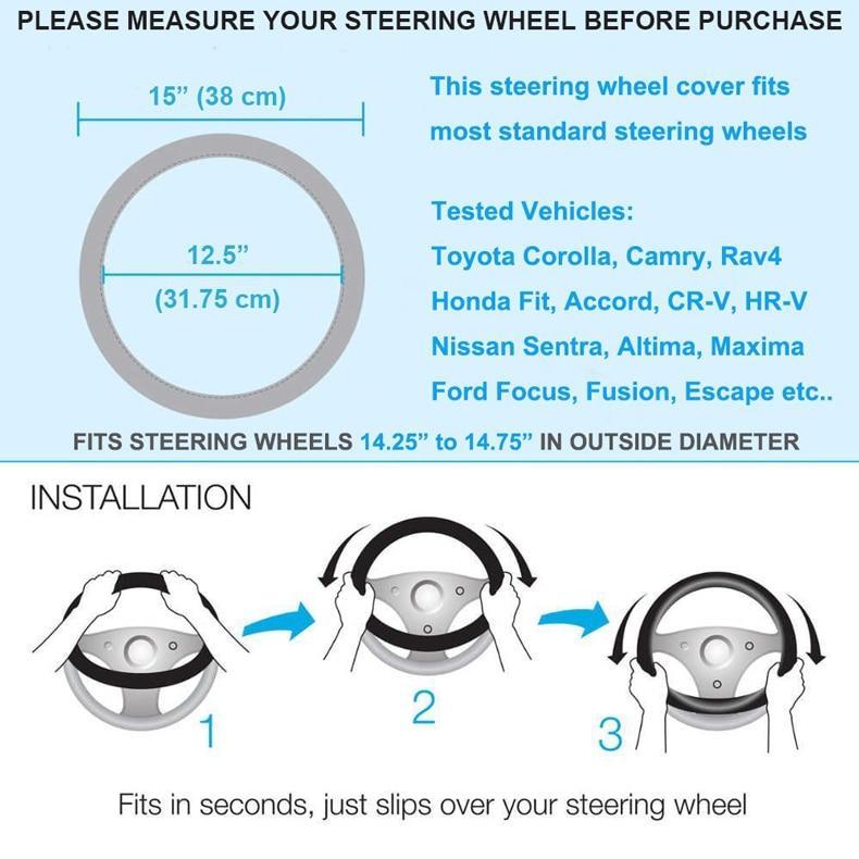 Luxury Crystal Steering Wheel Covers