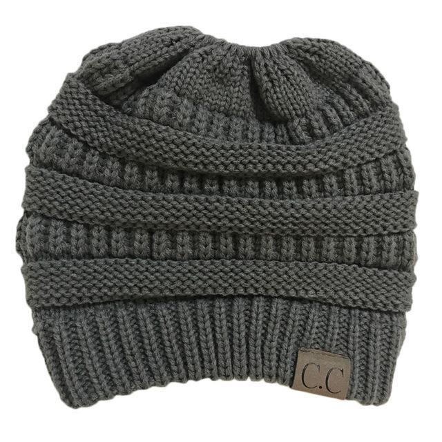 Soft Knit Beanie That's PERFECT for Ponytails & Buns
