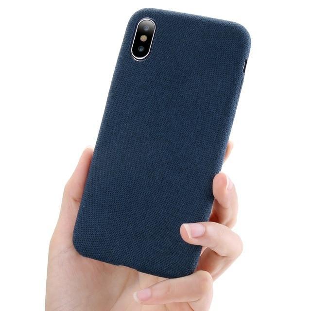 Luxury Cloth Case For iPhone
