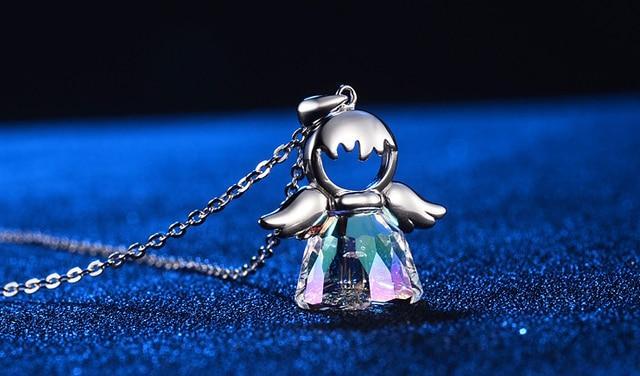 Guardian Angel Crystal Necklace