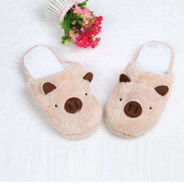 Lovely Women Flip Flop Cute Pig Slippers