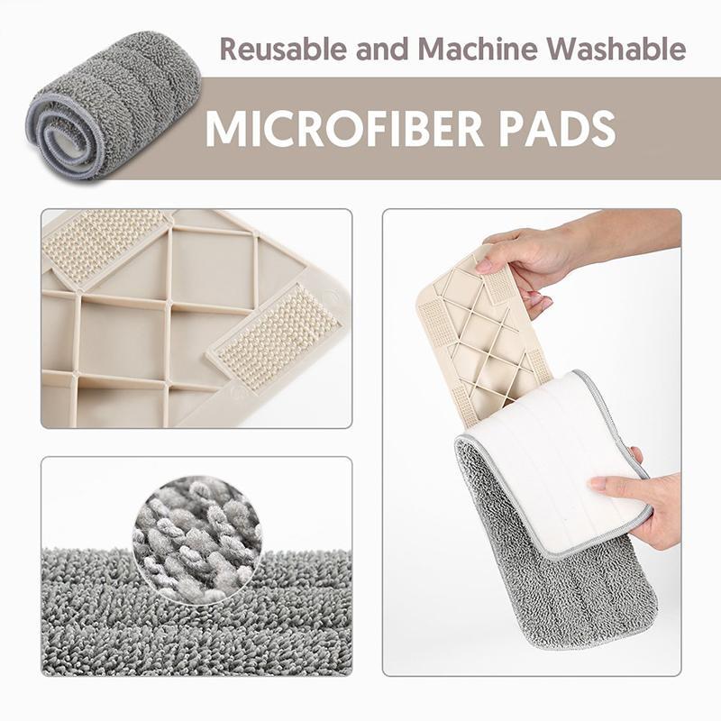 Magic Spray Mop Wooden Floor With Reusable Microfiber Pads