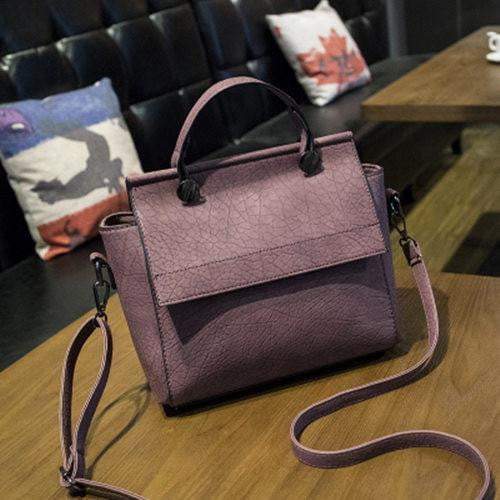 New Arrival Vintage Trapeze Tote Women Leather Handbags