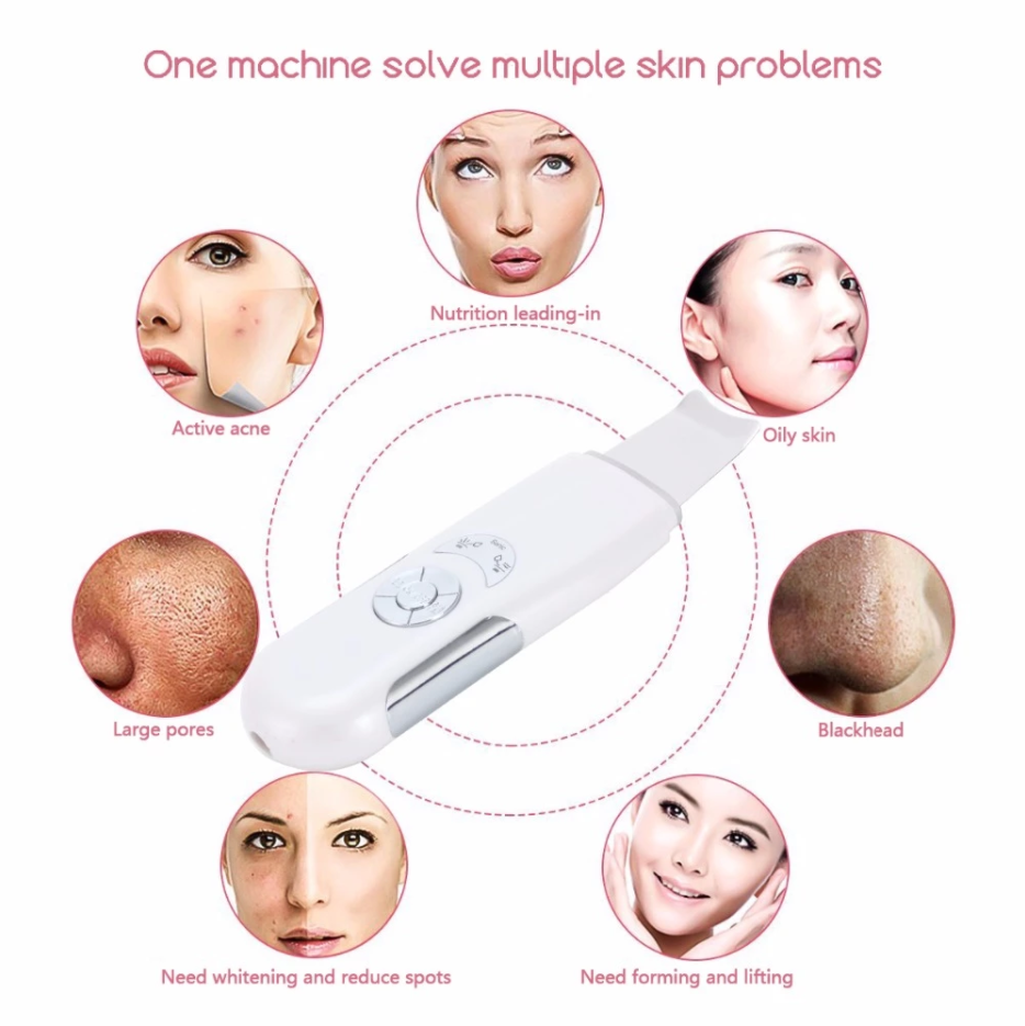 Ultrasonic Face Pore Cleaner Ultrasound Therapy Skin