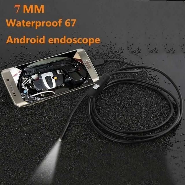1M 5.5m/7mm Lens USB Endoscope Camera Waterproof Flexible Wire Snake Tube Inspection Borescope For OTG Compatible Android Phones