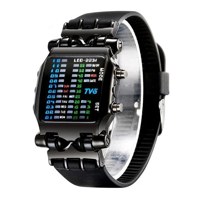 Luxury Watches Men Fashion Rubber Strap LED Digital Watch Men Waterproof Sports Military Watches Relogios Masculino