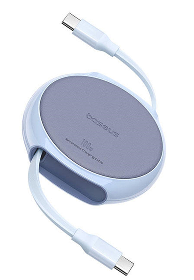 Dual-Head Type-C Retractable Data Cable