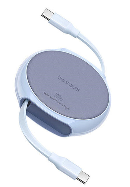 Dual-Head Type-C Retractable Data Cable