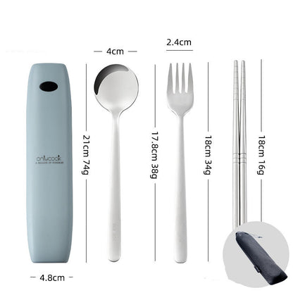Portable Cutlery Set With UV Disinfection For Killing Bacteria
