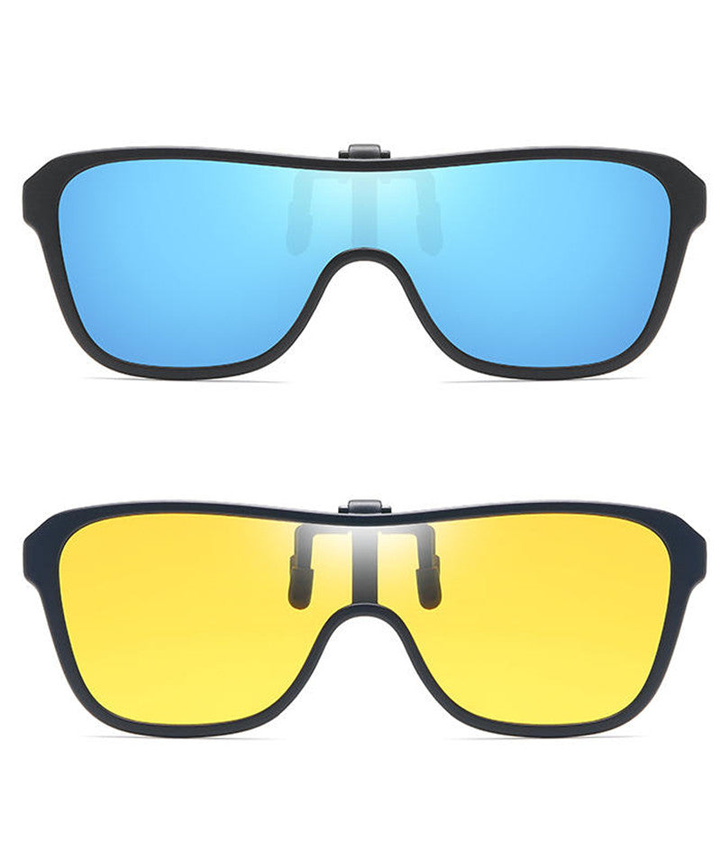 Integrated Nearsightedness Glasses Clip-On For Day And Night