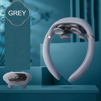 Portable Neck Massager, with 6 Modes, 16 Strengths, Red Light Auxiliary Massage & Ergonomic Design, for Study, Work & Travel