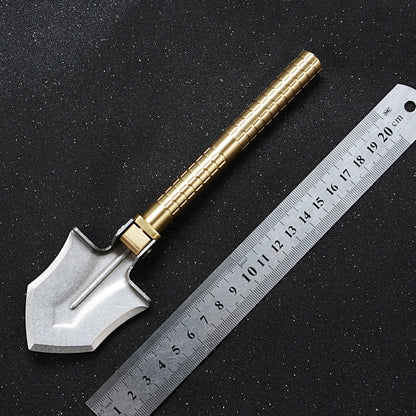 3-in-1 Multi-Function Mini Shovel & Hoe, with Built-in Compass, for Gardening, Survival, Hiking, Ice Fishing