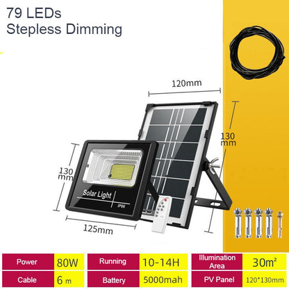 Outdoor Solar Light, with Remote Control, 7 Modes & IP66 Waterproof, for Your Garden, Yard, Pathway, Driveway & Home