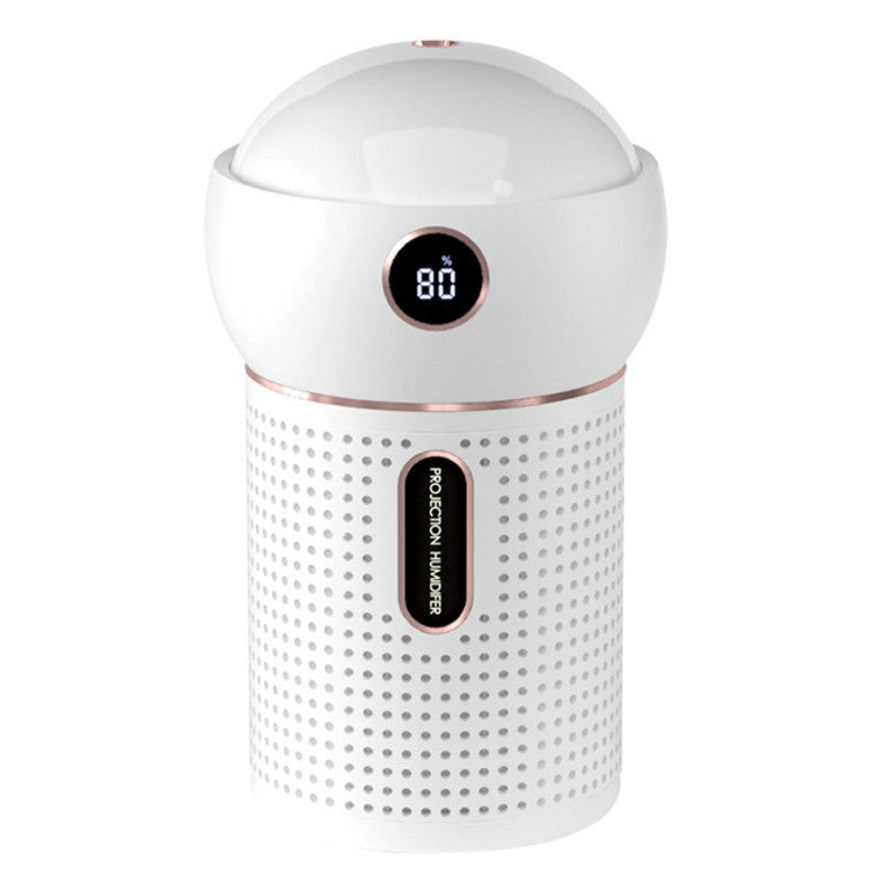 3-in-1 Portable Rechargeable Mini Humidifier, with 360¬∞ Dynamic Projection & Night Light, for Home, Office & Party