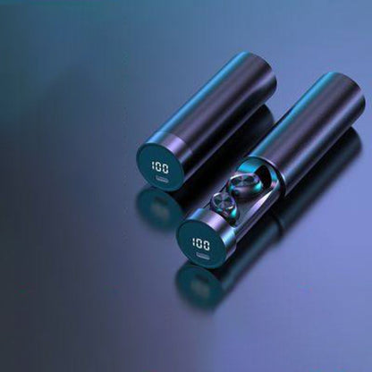 Portable True Wireless Bluetooth Earbuds, with Bluetooth 5.1 & Pull-out Charging Compartment, for Gym, Commuting, or Relaxing Outside