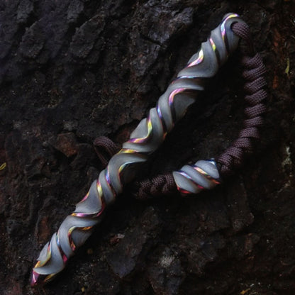 Handmade Fashionable Titanium EDC Tool with 3D texture, for Pendant, Gift & Ornament