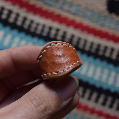 Vintage Leather Bandana Buckle, for Men & Women