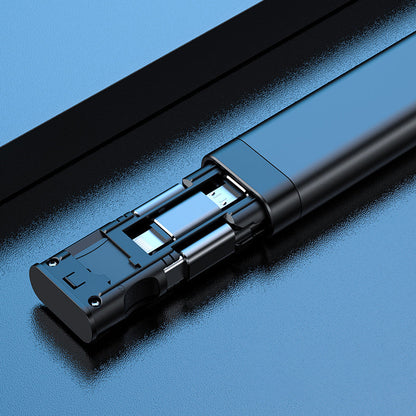 3-in-1 Compact Portable Card Reader, with Storage for 9 Cards, SIM Card Pin, Phone Holder & Lanyard