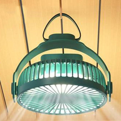 2-in-1 Rechargeable Portable Hanging / Desk Fan, with Night Light, 4 Adjustable Wind Speeds