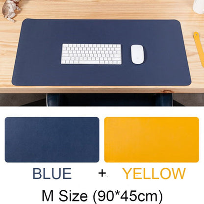Double-sided Large Waterproof PU Leather Desk Mat, for Office and Home