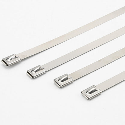 Multi-Purpose Stainless Steel Self-Locking Cable TiesÔºå for Wrapping, Fence, Outdoor, and Canopy (100pcs)