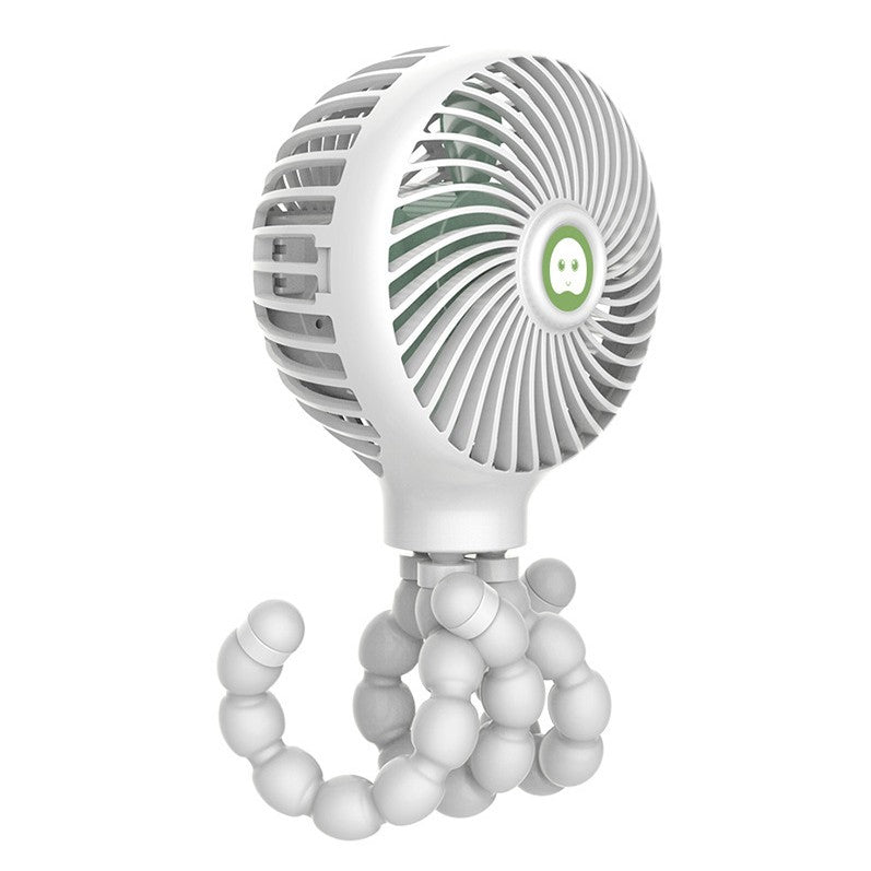 Portable Rechargeable Fan with Adjustable Tripod & 3 Wind Modes, for Home, Desk, Stroller & More