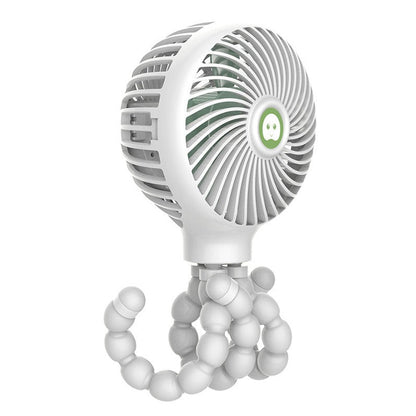 Portable Rechargeable Fan with Adjustable Tripod & 3 Wind Modes, for Home, Desk, Stroller & More
