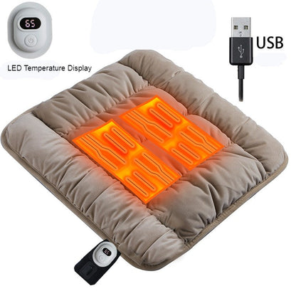 Car Heated Seat Cushion, with 3 Adjustable Temperature, for Home, Office & Car