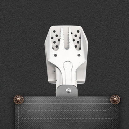 Foldable Detachable Stainless Steel Hybrid Grill Tongs, with Retractable Handle & Bottle Opener