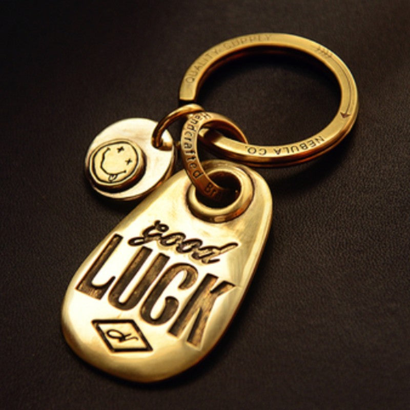 Customized Good Luck Birthday Keychain, with Embedded Date of Birth, Best Gift for Friend, Brother, Sister, Christmas, Valentine, Graduation & More