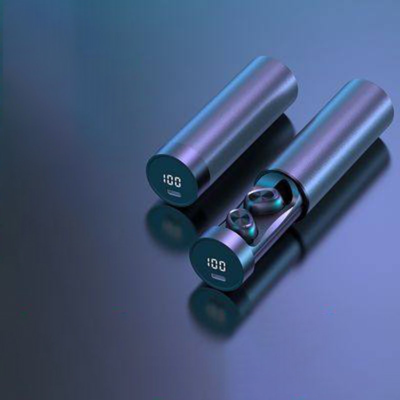 Portable True Wireless Bluetooth Earbuds, with Bluetooth 5.1 & Pull-out Charging Compartment, for Gym, Commuting, or Relaxing Outside