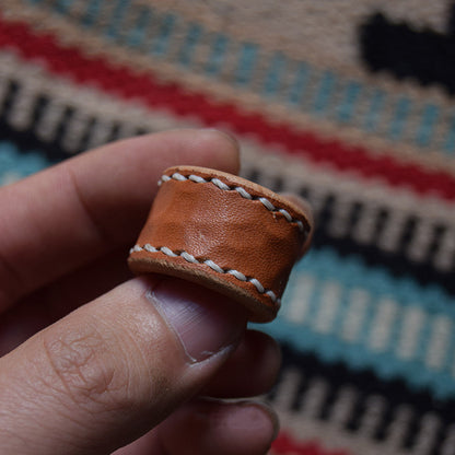 Vintage Leather Bandana Buckle, for Men & Women