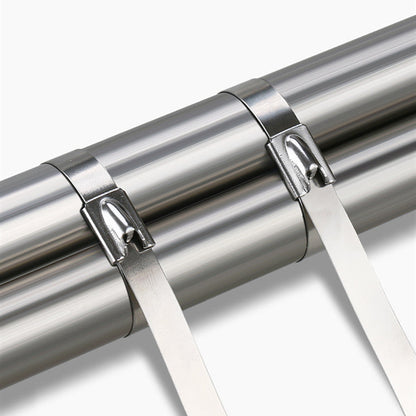 Multi-Purpose Stainless Steel Self-Locking Cable TiesÔºå for Wrapping, Fence, Outdoor, and Canopy (100pcs)