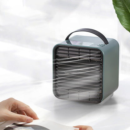 Portable Negative Ion Air Conditioner Fan, with Mild Wind, Clean Air & Humidifier, for Home & Office