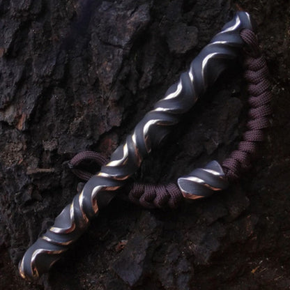 Handmade Fashionable Titanium EDC Tool with 3D texture, for Pendant, Gift & Ornament