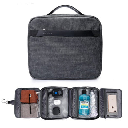Compact Portable Travel Toiletry Bag, with Hanging Hook, Water-resistant Zipper Pockets, for Travel, Roadtrip, Gym