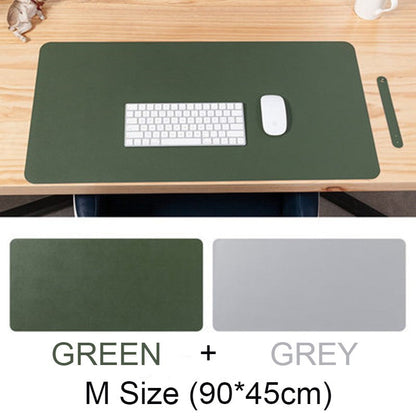 Double-sided Large Waterproof PU Leather Desk Mat, for Office and Home