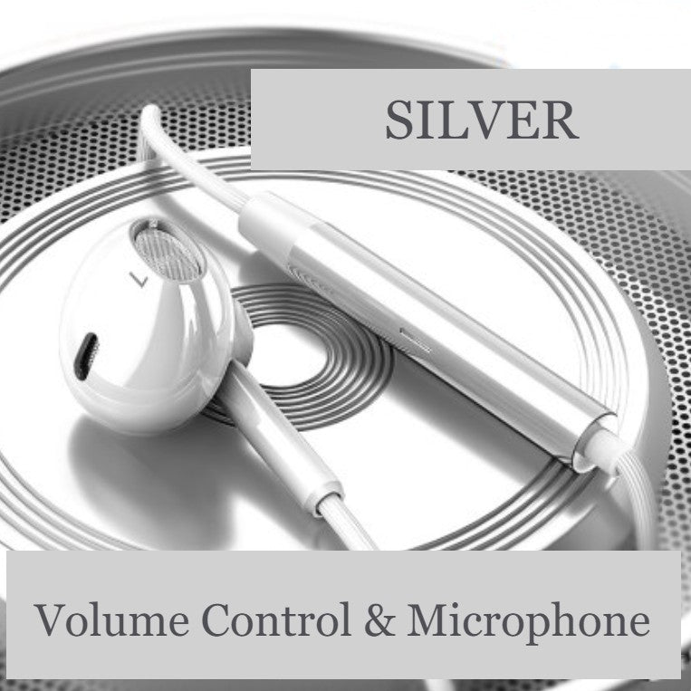 In-ear Wired Headphones, with In-line Controls, Microphone & HIFI Sound Quality, for Workout, Office, Study & More