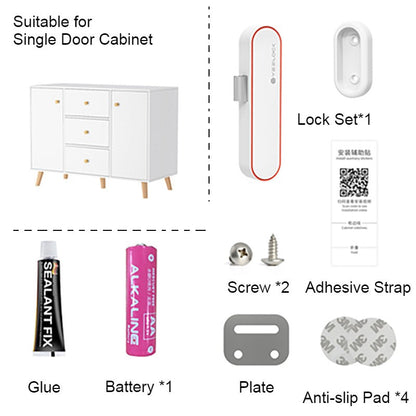 Keyless Smart Cabinet Lock with Bluetooth APP Unlock, Key Share, Easy Installation & Long Standby Time, for Cabinets