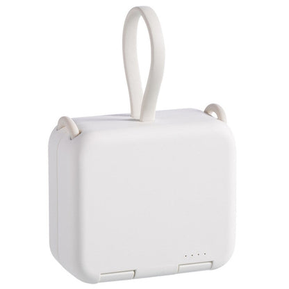 4000mAh Portable Back Clip Power Bank, with Phone Holder, Foldable Design & Charging Cable, for Major Cell Phone Types