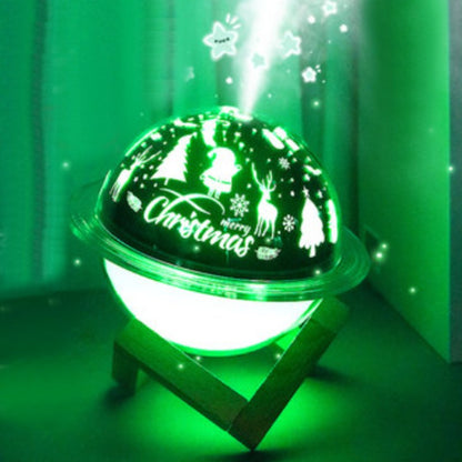 2-in-1 Projection Lamp & Humidifier, with Color-changing Light & 2 Spray Modes, for Bedroom, Office & More