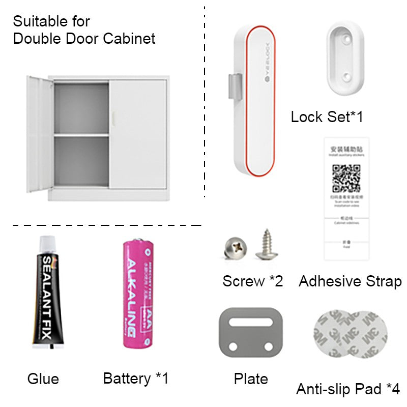 Keyless Smart Cabinet Lock with Bluetooth APP Unlock, Key Share, Easy Installation & Long Standby Time, for Cabinets