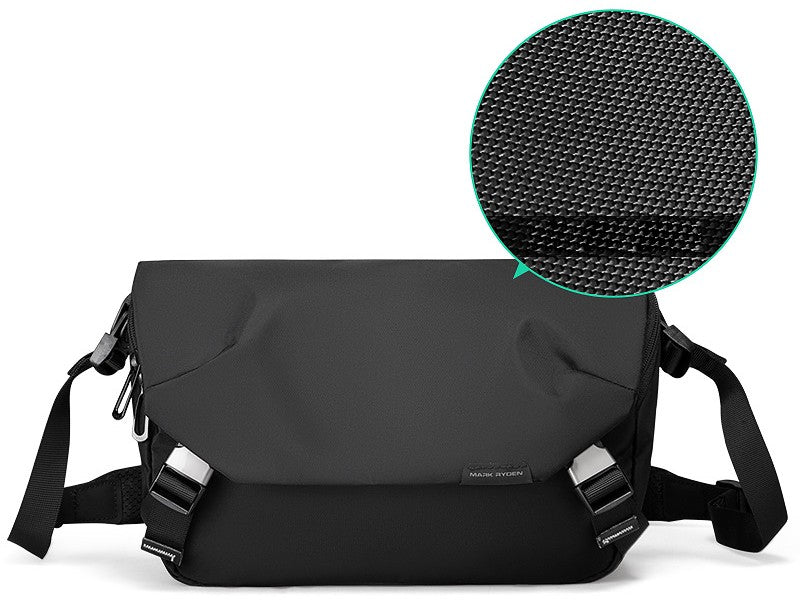 Large-capacity Waterproof Oxford Crossbody Bag, with Anti-theft Pocket, Multiple Compartments and Back Trolley Strap, for Travel, Work & More