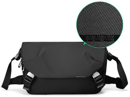 Large-capacity Waterproof Oxford Crossbody Bag, with Anti-theft Pocket, Multiple Compartments and Back Trolley Strap, for Travel, Work & More