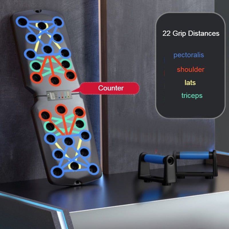 Home Multifunctional Push-up Training Board, with 4 Training Modes, for Pectoralis, Shoulder, Lats, Triceps Strength Training