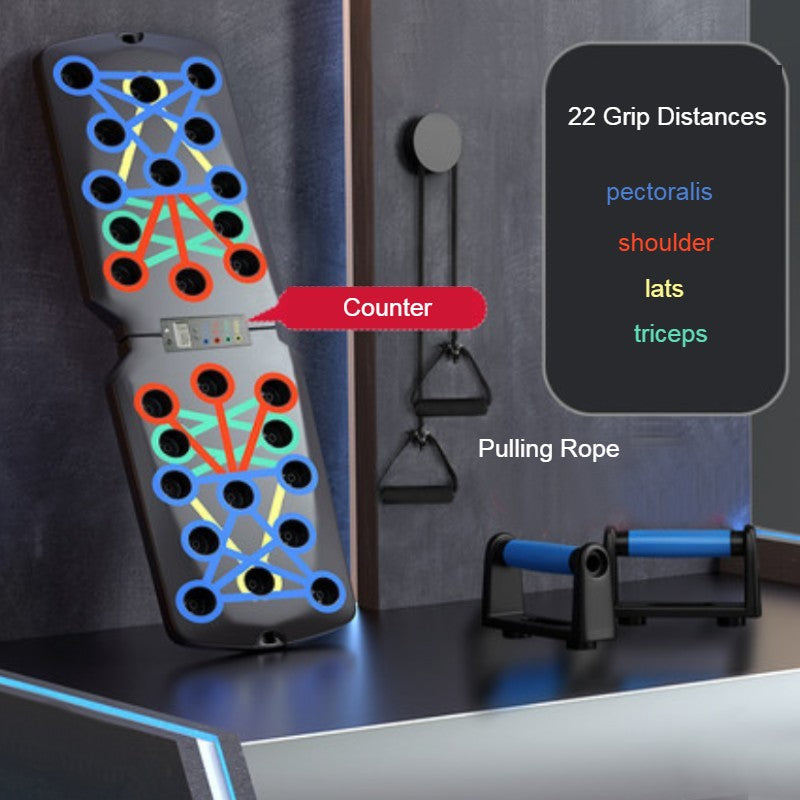 Home Multifunctional Push-up Training Board, with 4 Training Modes, for Pectoralis, Shoulder, Lats, Triceps Strength Training