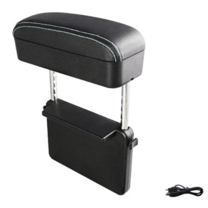 3-in-1 Universal Adjustable Car Armrest Storage Box, with Arm Support, Wireless Charging & Item Storage, for Long Distance Drive (1PC)