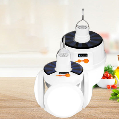 Foldable Multi-Functional Solar LED Bulb, with 5 Light Modes, 2400mAh Battery & Wide Range Lighting, for Garden, Power Outage, Camping, Fishing & More (1pc)